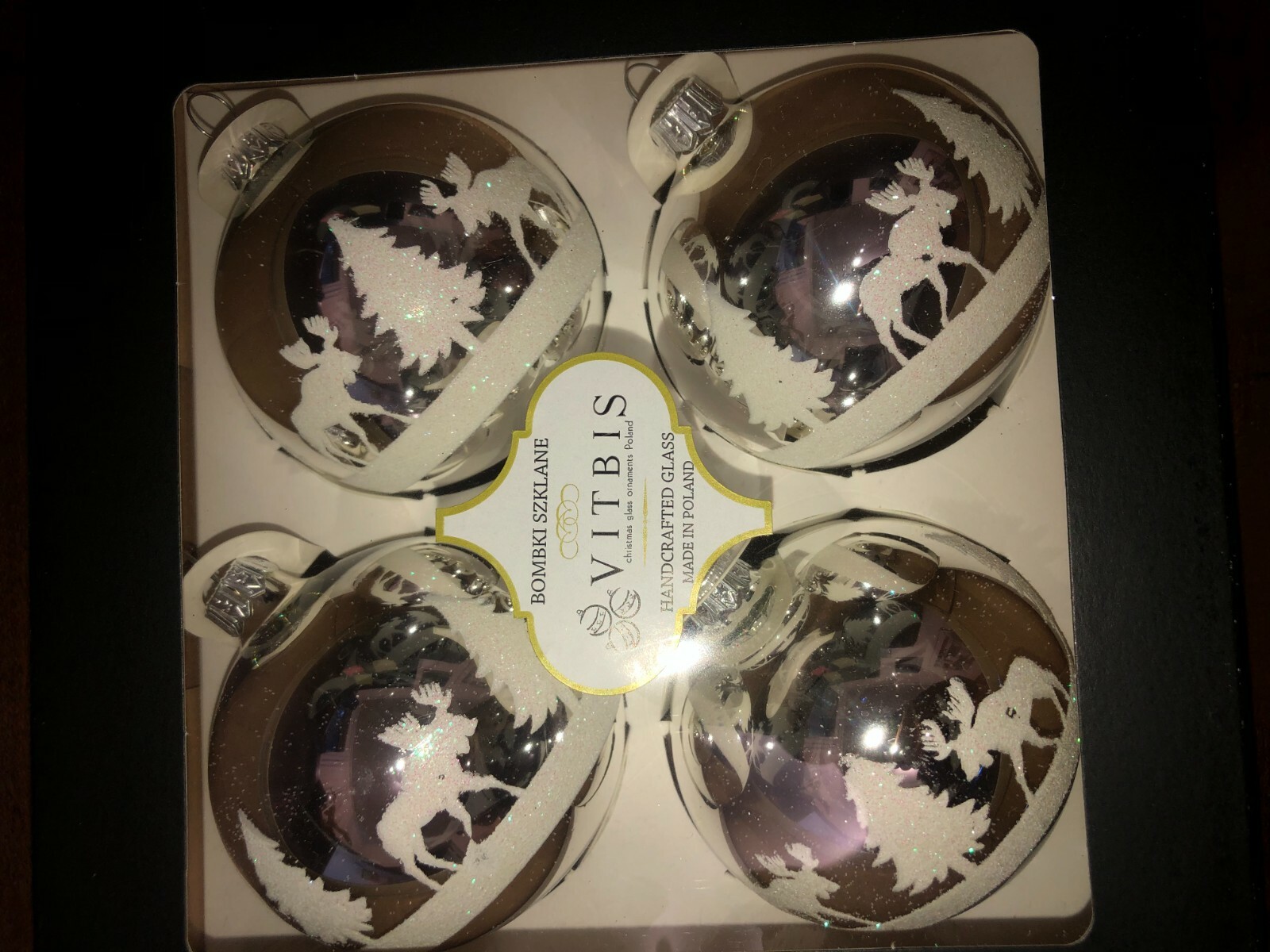 Vitbis handcrafted glass ornaments in Poland (4Style)(1=$38)