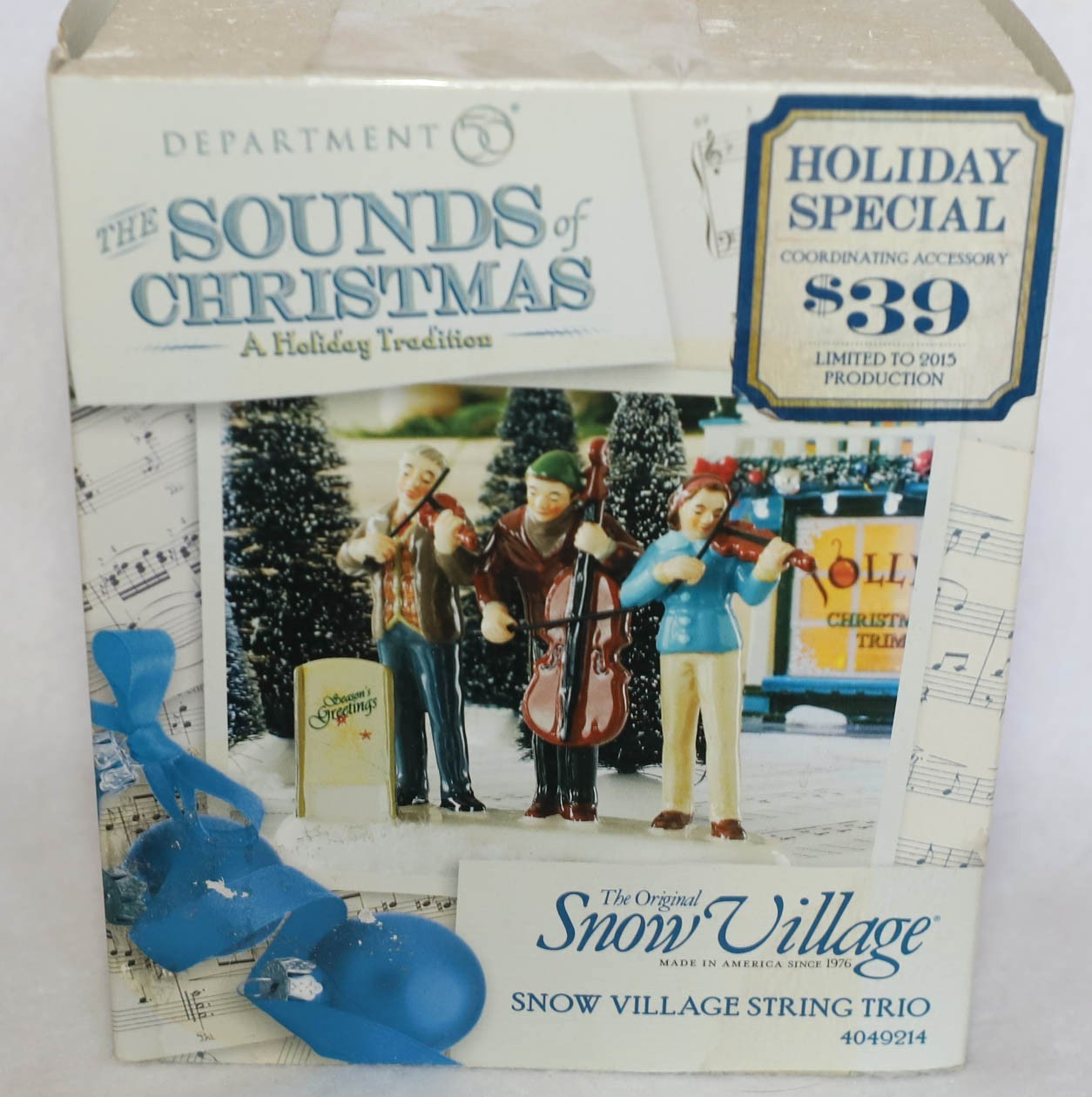 DEPT 56 SNOW VILLAGE STRING TRIO 4049214 CHRISTMAS DEPT 56 SNOW VILLAGE STRING TRIO 4049214 CHRISTMAS