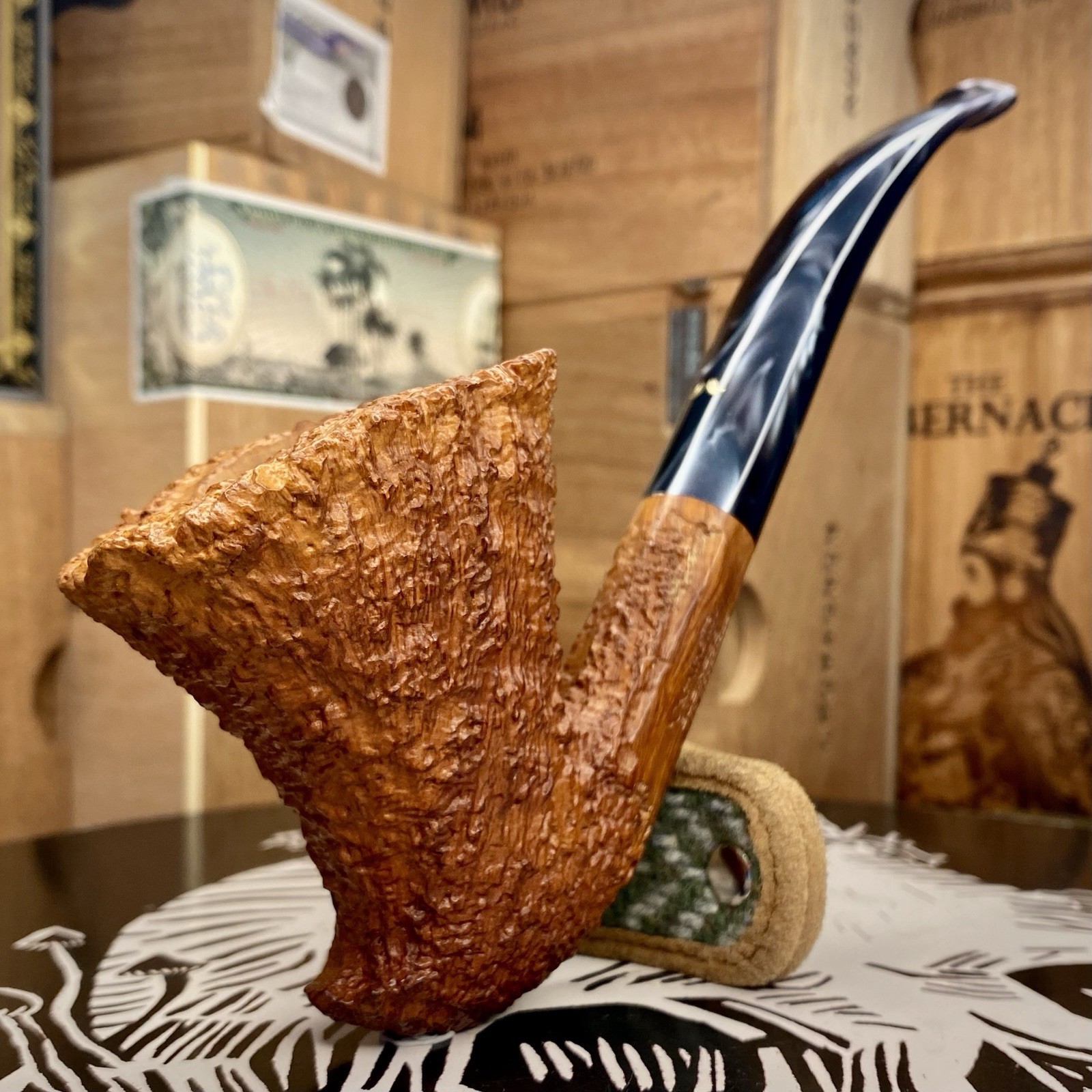 Vintage Unsmoked Caminetto Business Moustache, Hand Made in Cucciago 🇮🇹 
