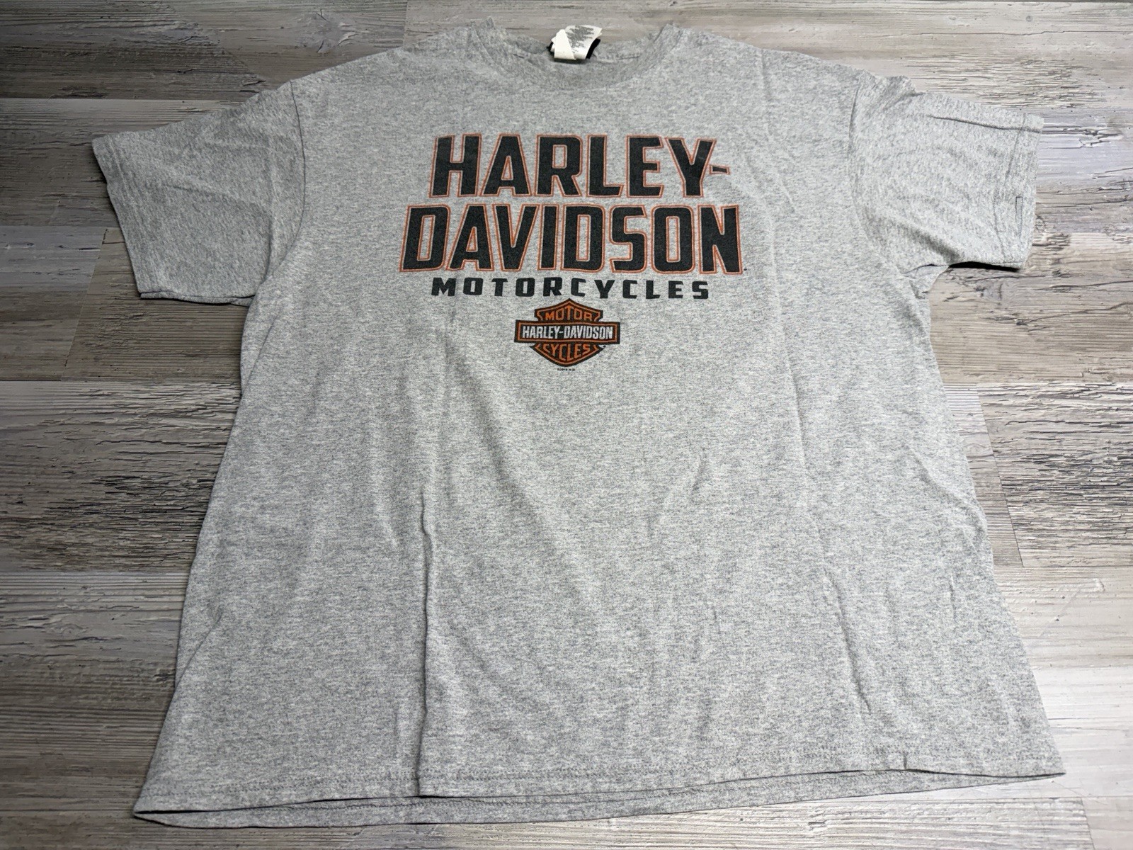 Vintage Harley Davidson Michigan City Indiana Made USA Gray XL Dealer Tee Shirt