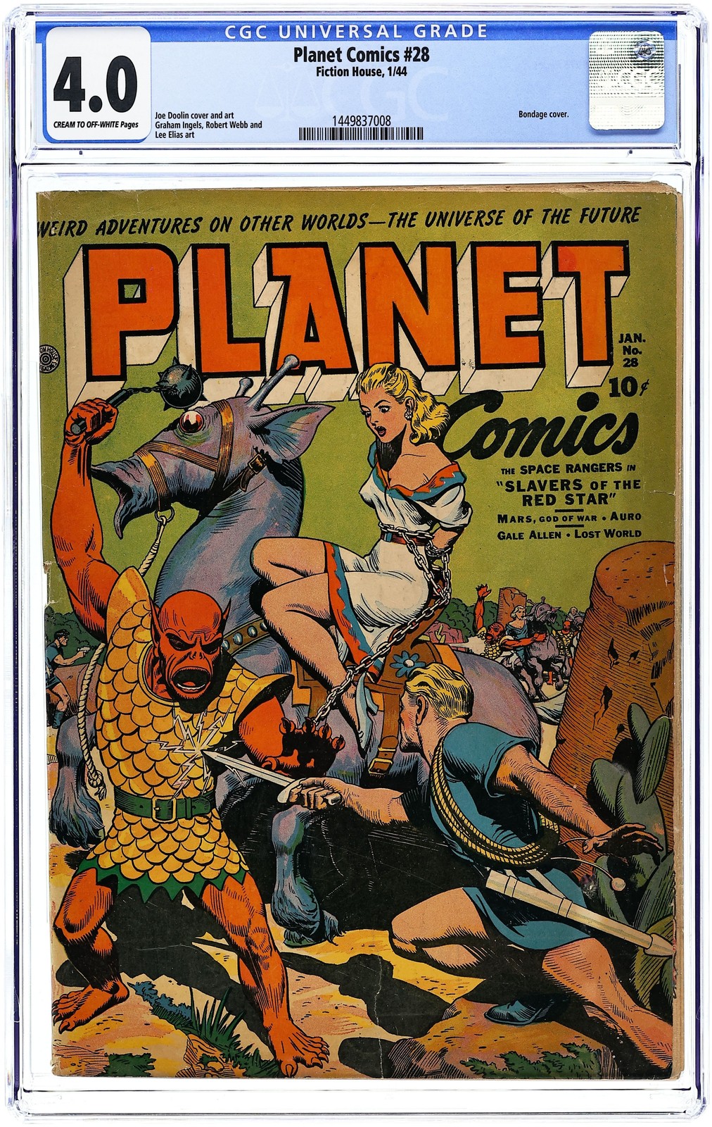 Planet Comics #28 CGC 4.0 1944 1449837008