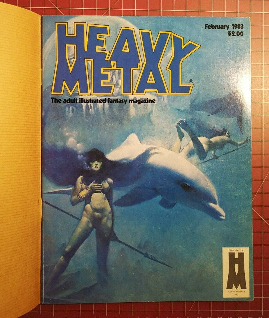 Heavy Metal - February 1983 - Original Mailing Cover - Adult Magazine