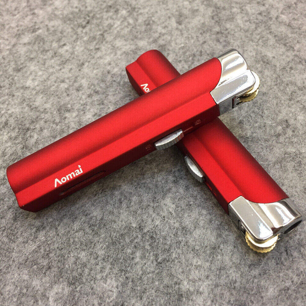 2 Pcs AOMAI Jet Torch Adjustable Lockable Flame Cigar Cigarette Lighter Red