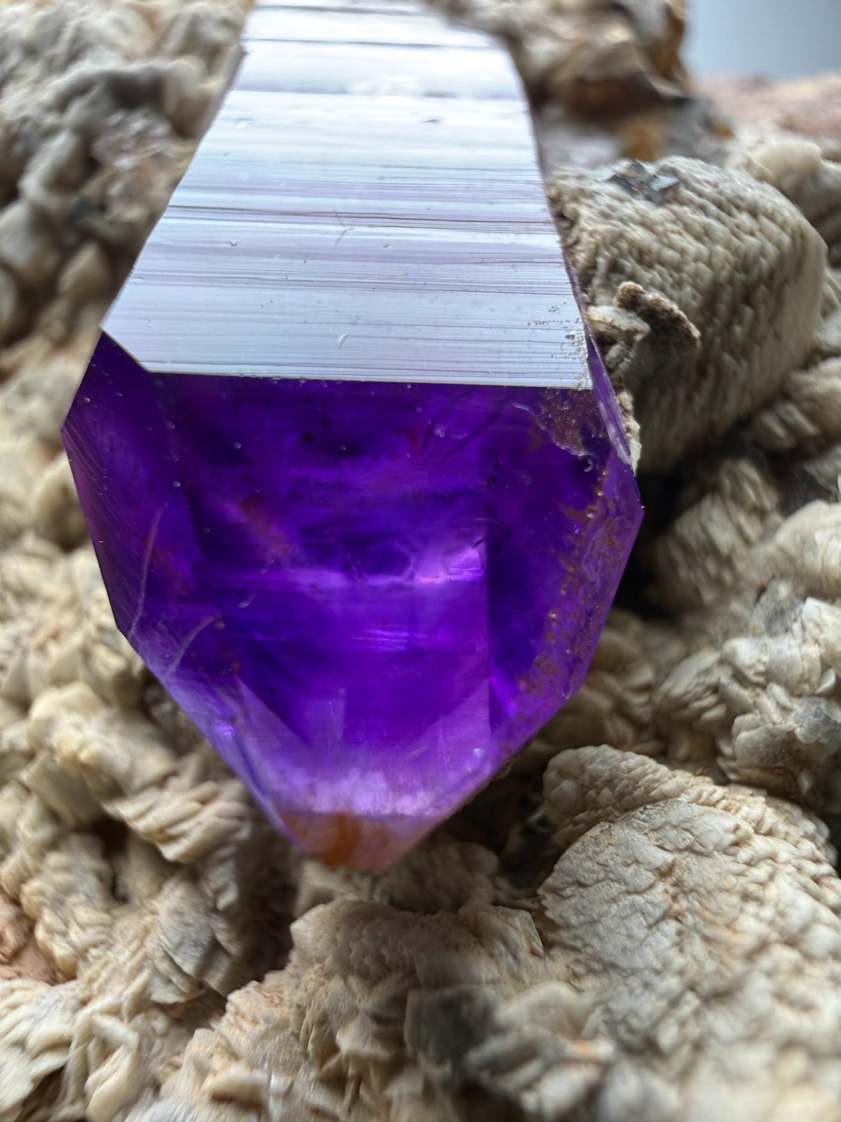 NEW MINE  \'Thumb Mine\' Amethyst Crystal in Matrix Goboboseb Mts., Namibia