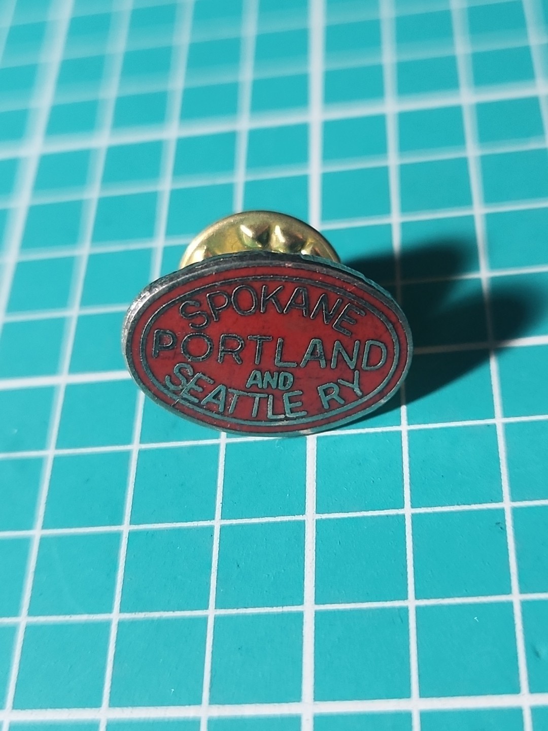 Vtg Spokane Portland And Seattle RY Silver Tone Lapel Pin
