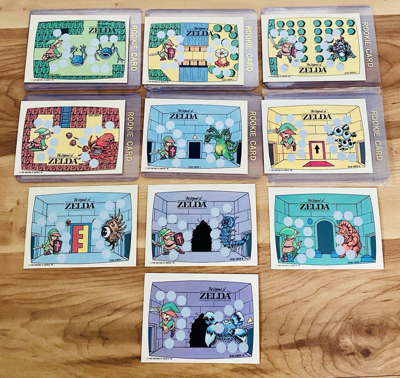 1989 Topps Nintendo Legend Of Zelda Scratch-Off Complete Set RARE NM/MT 1989 Topps Nintendo Legend Of Zelda Scratch-Off Complete Set RARE NM/MT
