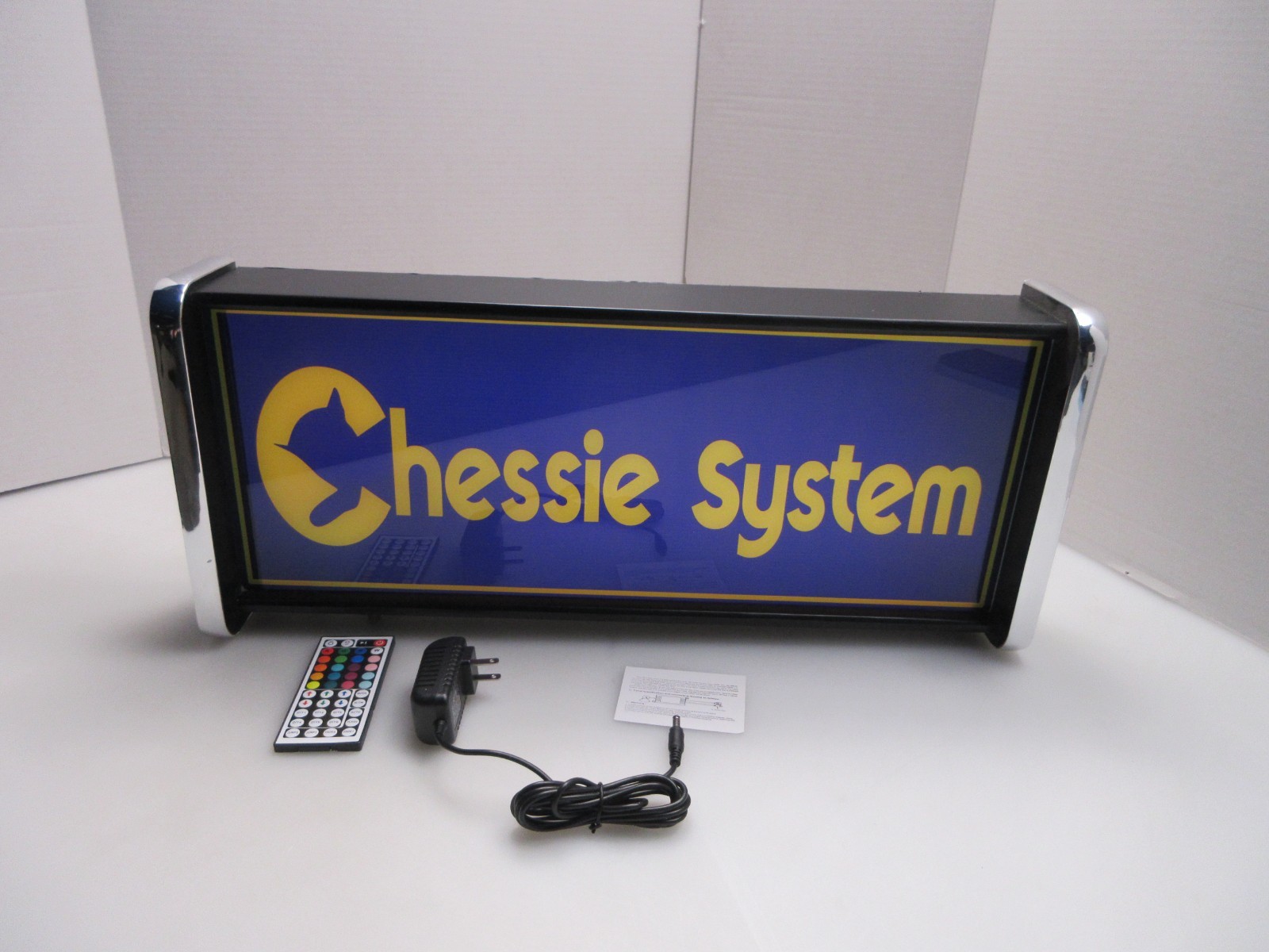 Chessie System Blue LED Display lighted sign lightbox Wall Hanging Light