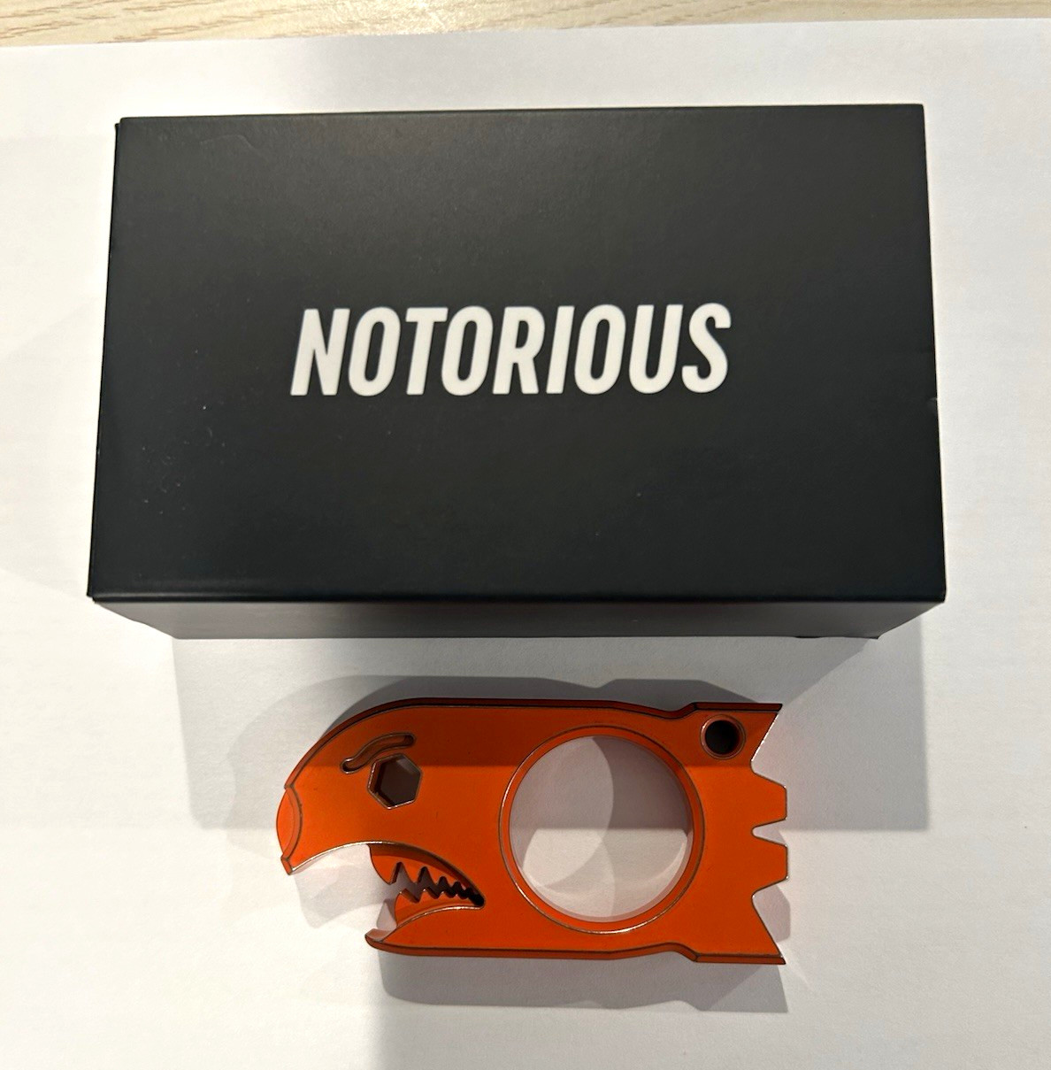 NotoriousEDC Big Poppa Titanium Hi-Vis Distressed (Brand New in Box)
