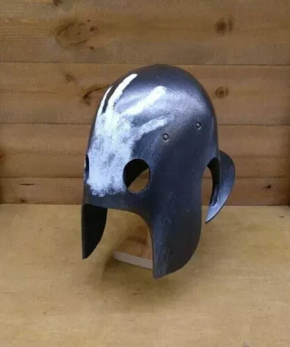 18G Medieval Steel Uruk-Hai Berserker Helmet Black Helmet LOTR Halloween Replica 18G Medieval Steel Uruk-Hai Berserker Helmet Black Helmet LOTR Halloween Replica