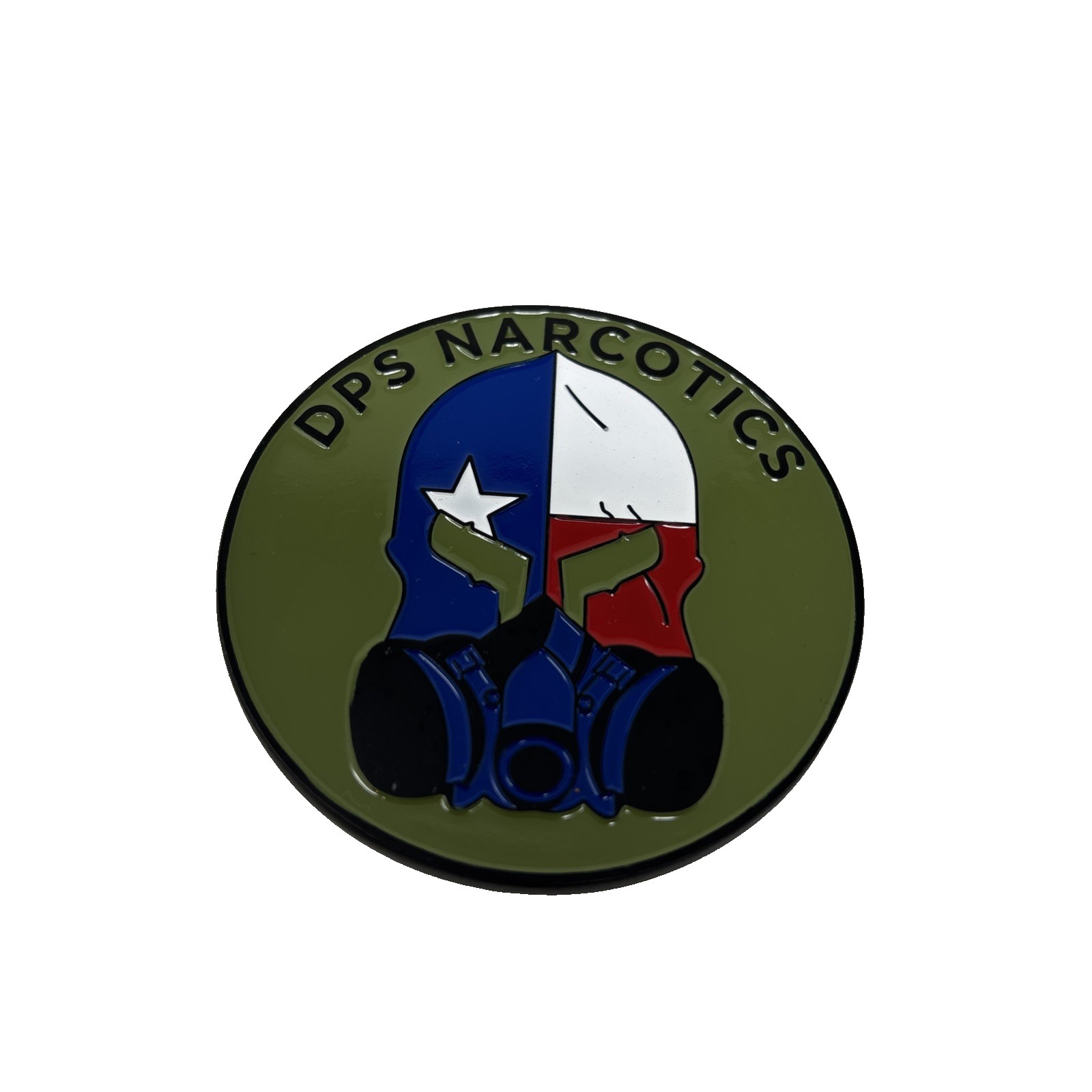 DPS Challenge Coin MIG Houston DPS Narcotics Green Black