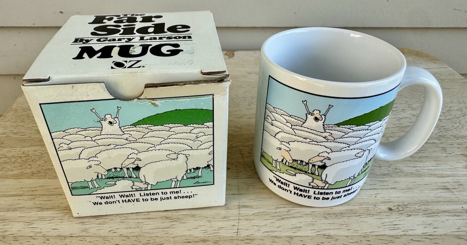 Vtg 1982 THE FAR SIDE Coffee Mug GARY LARSON w/ Box #8