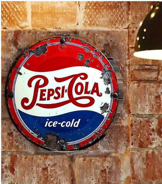 Pepsi Cola Retro Metal Sign Round Vintage Style 8\ Pepsi Cola Retro Metal Sign Round Vintage Style 8\