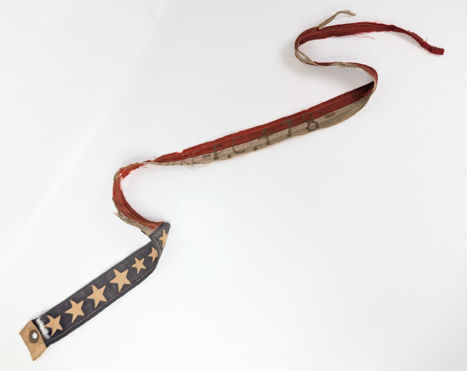 Vintage WWII US Navy Commissioning Pennant USS Sapphire PC-478 7 Stars Vintage WWII US Navy Commissioning Pennant USS Sapphire PC-478 7 Stars