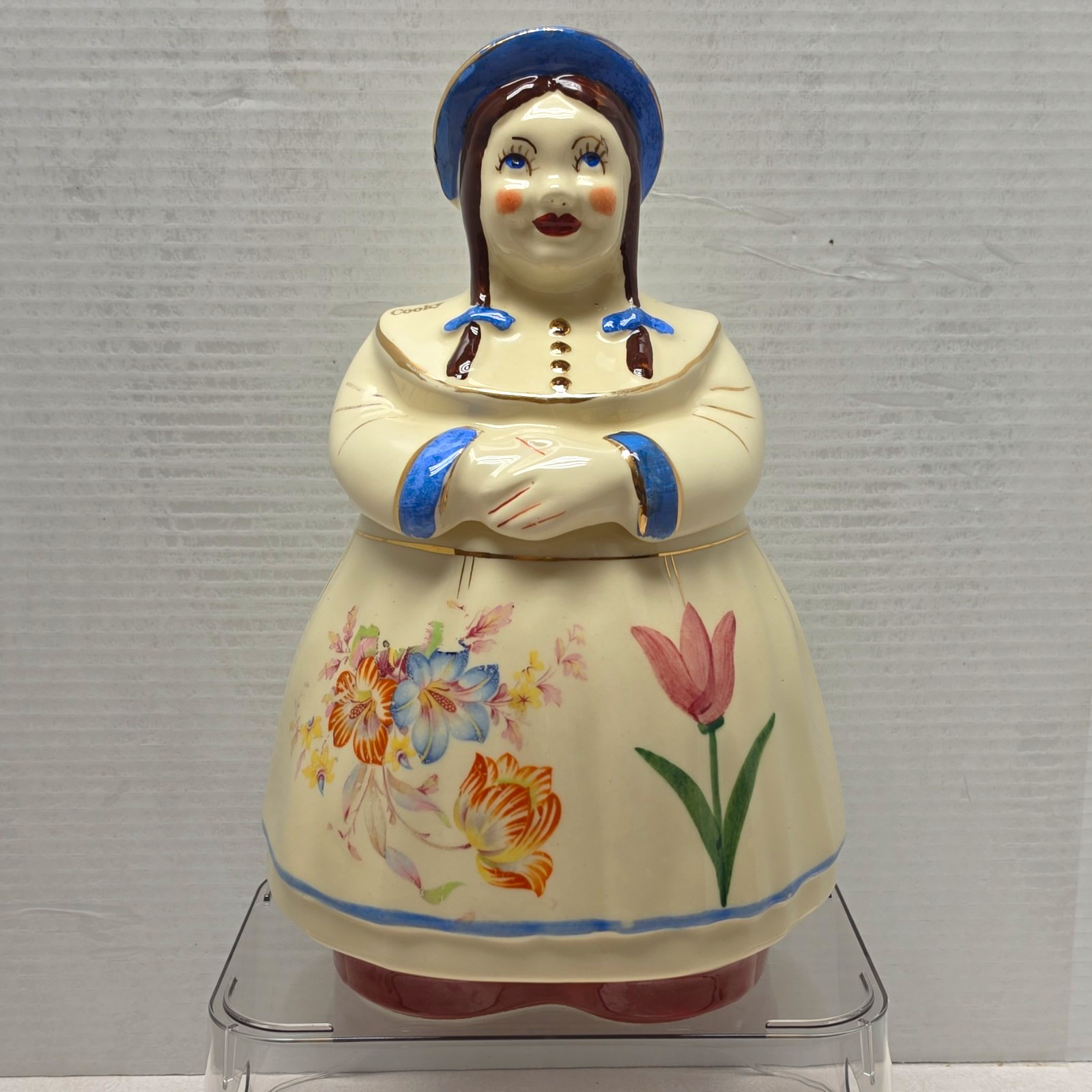 Shawnee Pottery Jill The Dutch Girl Vintage 1940's Cookie Jar Ceramic w/ Lid