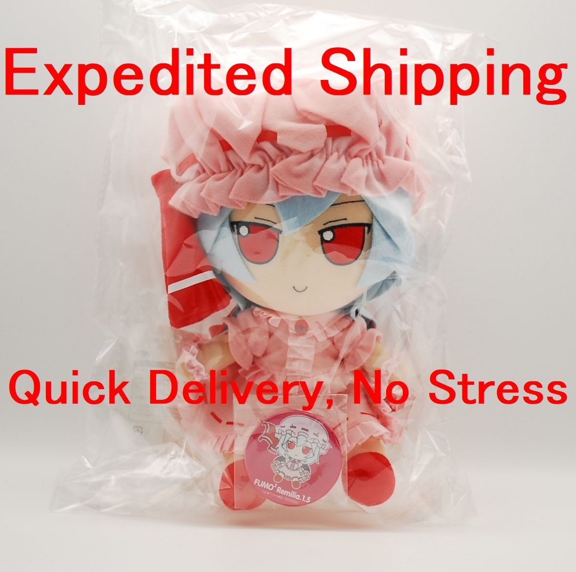 Touhou Plush Ser. 47 Remilia Scarlet ver.1.5 FumoFumo Remilia W/Badge Expedited