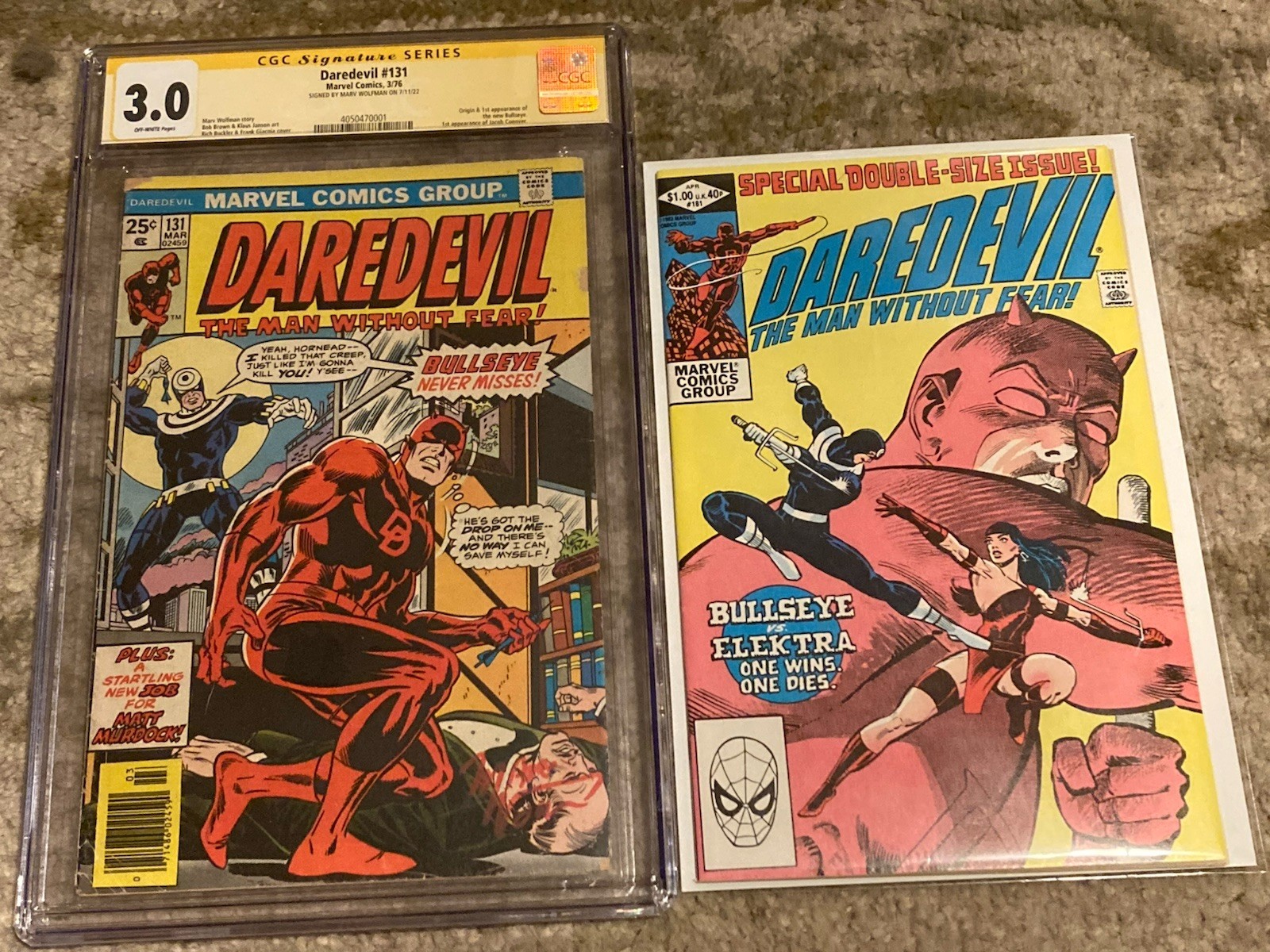 Daredevil Bullseye Comic Book Lot  READ