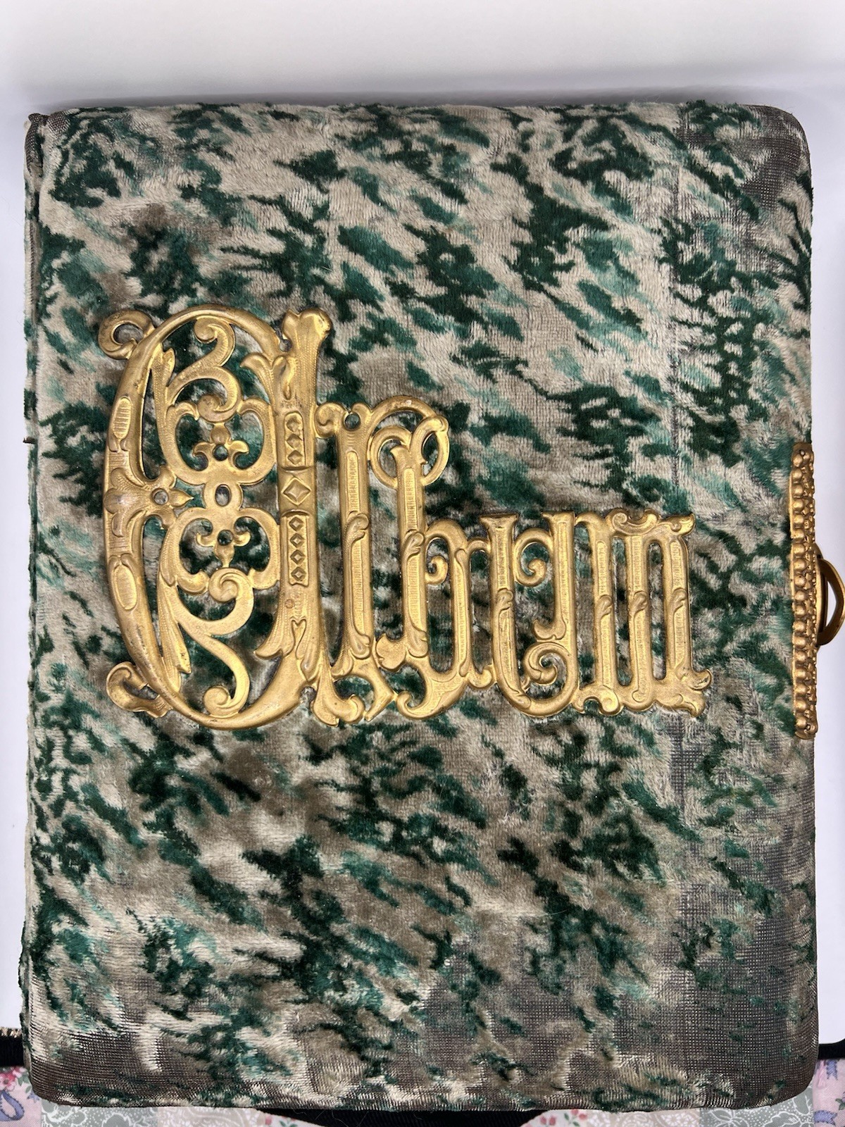 Victorian Era Velvet Photo Album With Photos From Mostly Pennsylvania