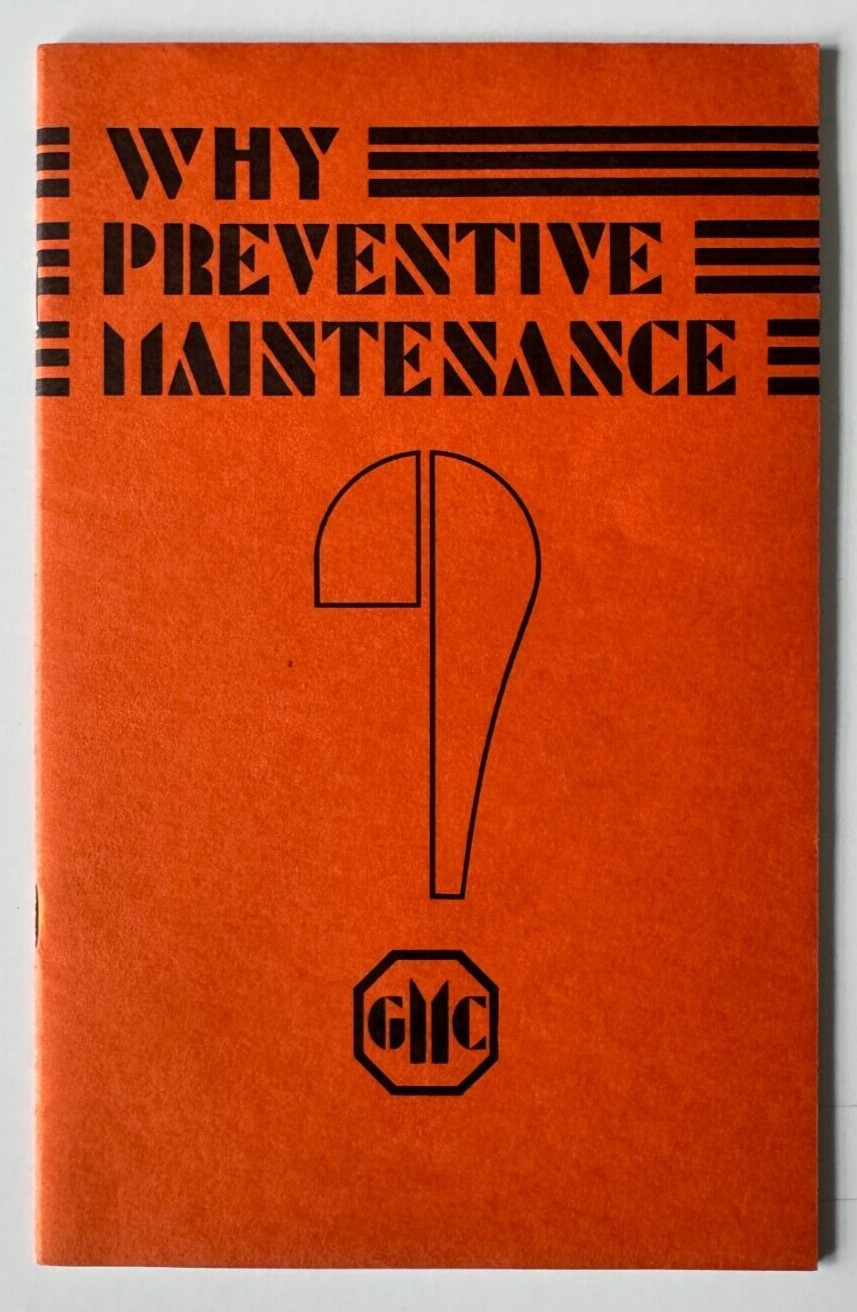Vtg ca 1940 GM Yellow Truck General Motors Booklet \