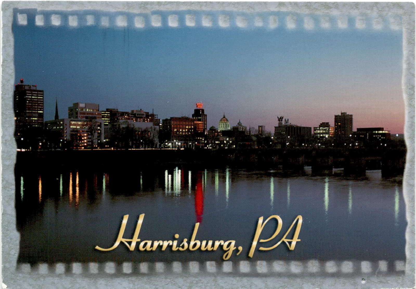 Harrisburg, Pennsylvania, Susquehanna River, Steve Miller, Christy, Postcard