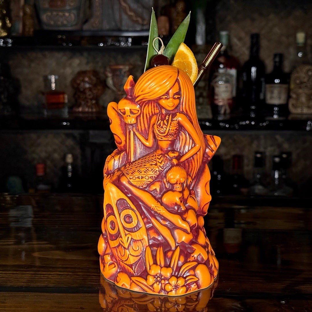 SOLD OUT Granito Be-Headed to the Altar Tiki Mug – Sanguine Sunset – LE 190