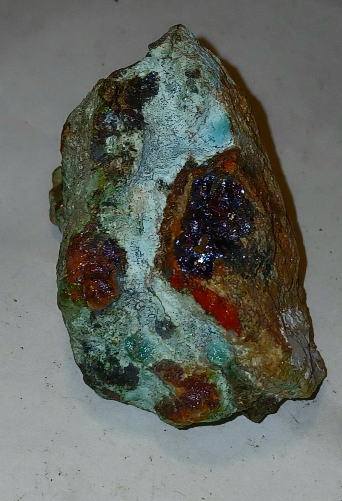 natural Raw Olivenite mineral specimen from England