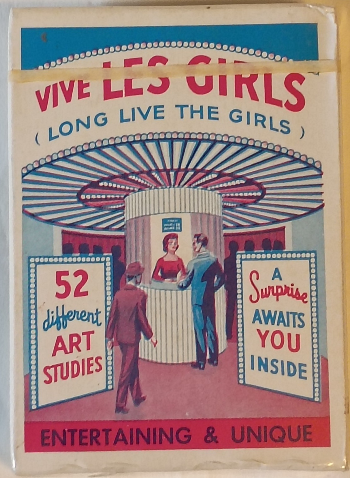 Vintage 1950s Vive Les Girls Playing Cards Sealed NOS Risque Pinup Art Studies