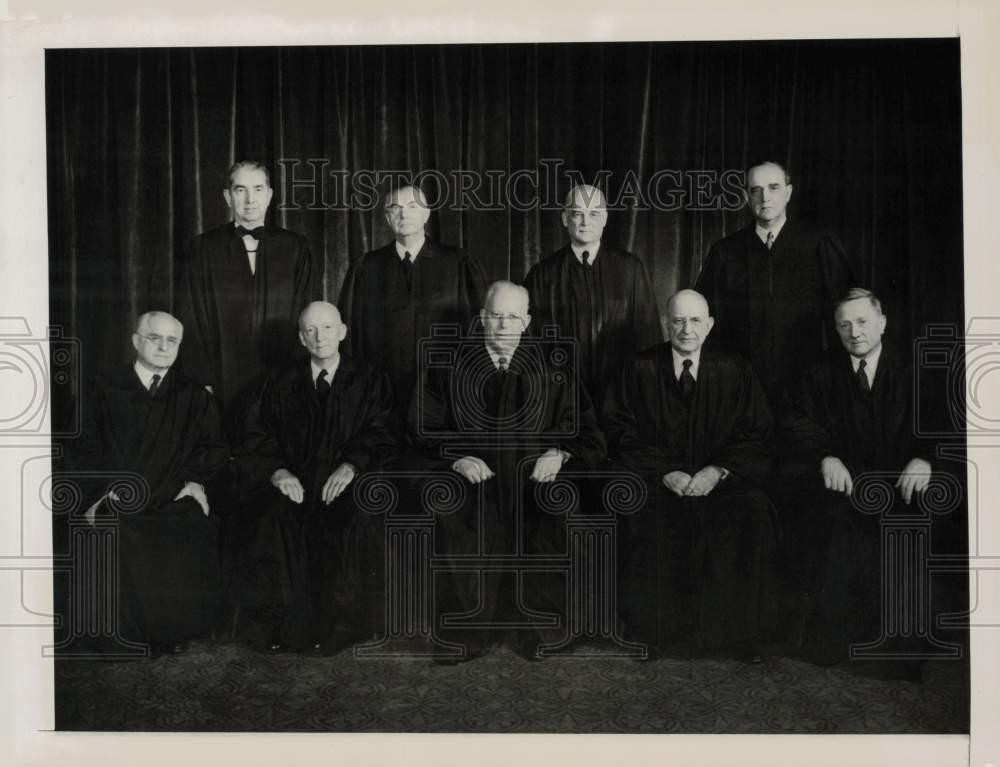 1953 Press Photo Official photograph of the U.S. Supreme Court in Washington, DC 1953 Press Photo Official photograph of the U.S. Supreme Court in Washington, DC