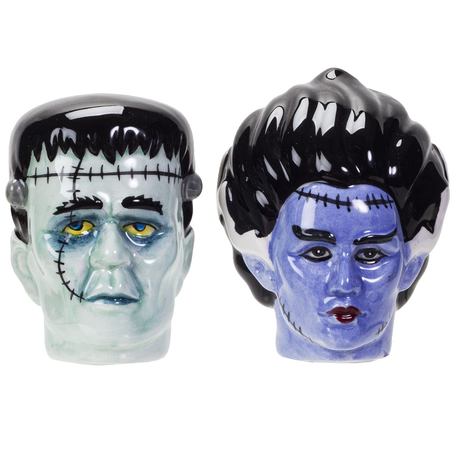 Pacific Giftware Frankenstein Bust Ceramic Food Salt and Pepper Shakers