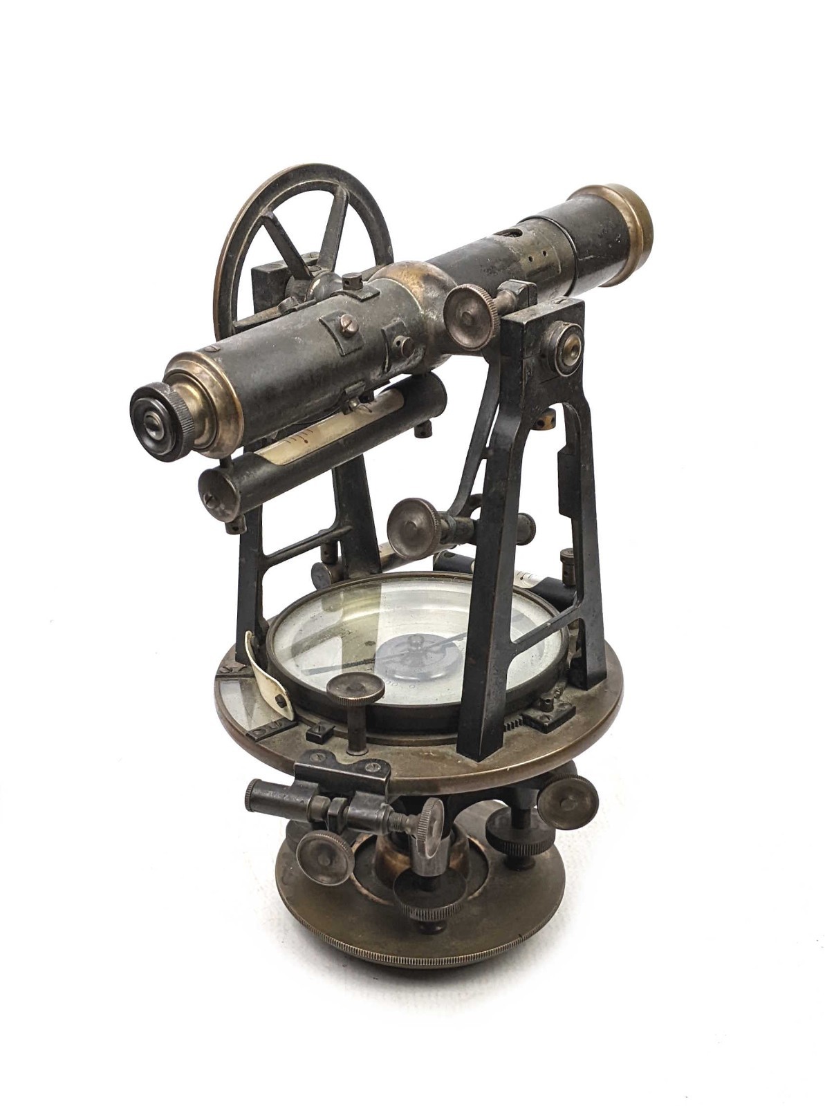 Antique 19th Century L. Beckmann (Toledo, Ohio) Brass Surveyor's Transit