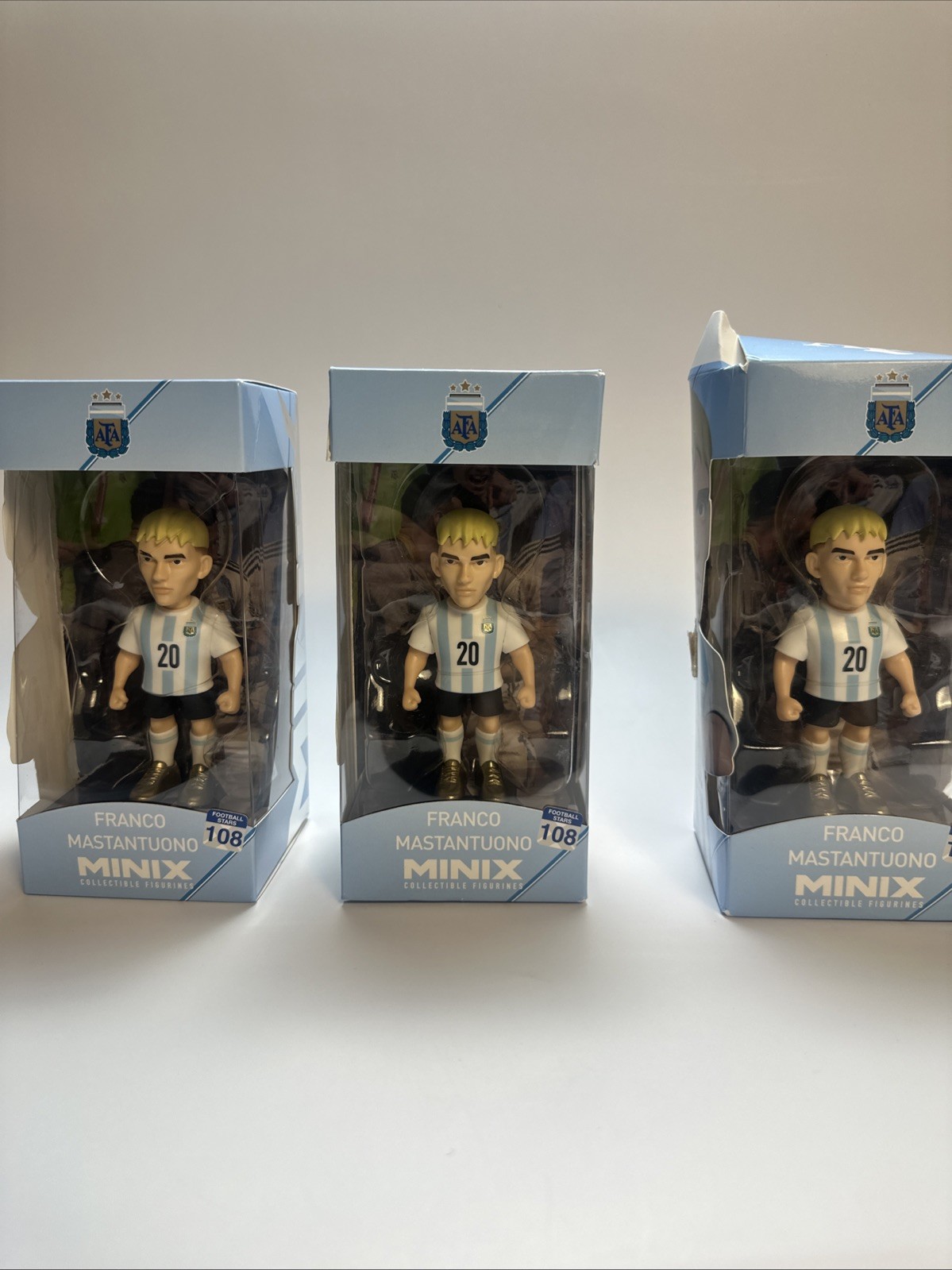 Minix Argentina Franco Mastantuono Collectible Figure (Sligh box imperfections)