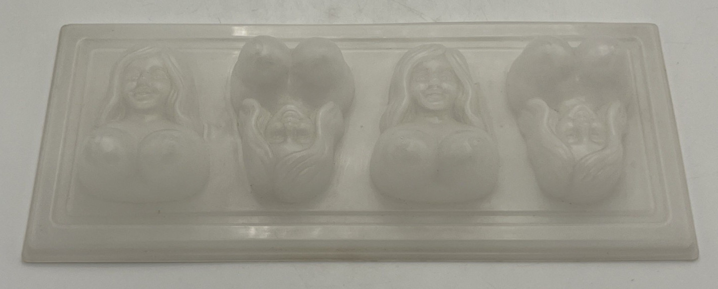 Vintage Nude Women Party Plastic Ice Cube Tray Gelatin Molds