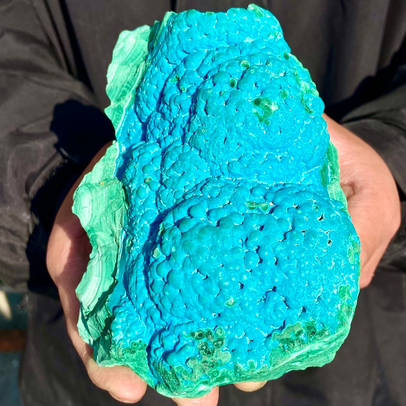 2.71LB Natural Silica Chrysocolla Malachite Quartz Crystal Flake Mineral Specime