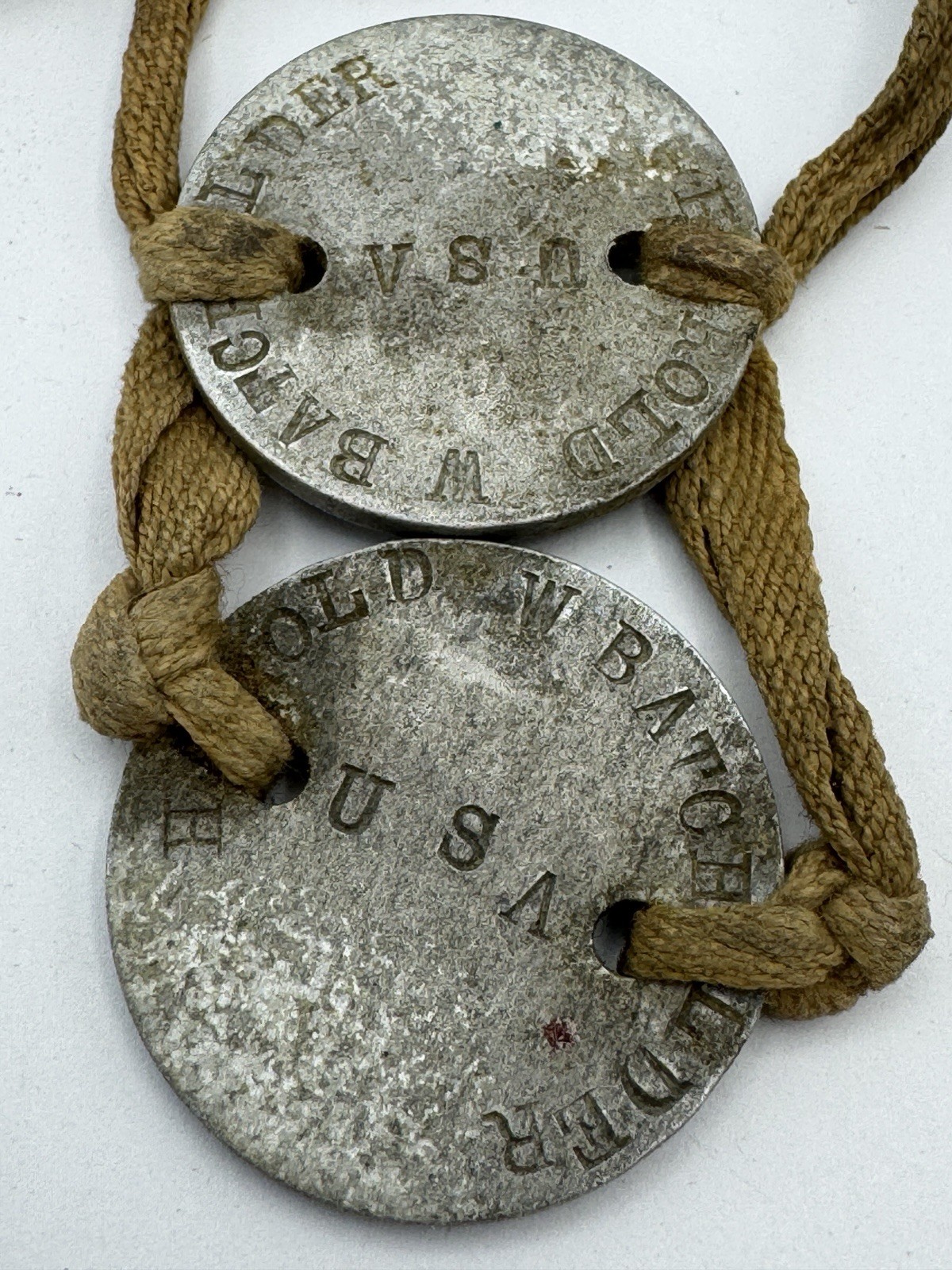 Vintage WWI US Army Dog Tag Set Vintage WWI US Army Dog Tag Set