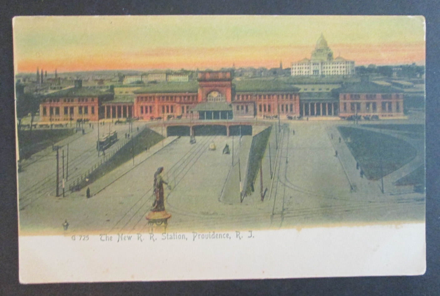 Railroad Station Providence RI Unposted Rotograph UDB Postcard