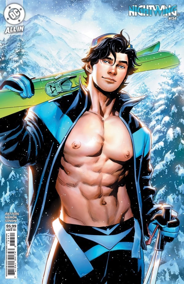 Nightwing #134 (2026) Travis Moore Sweater Weather variant VF/NM condition.