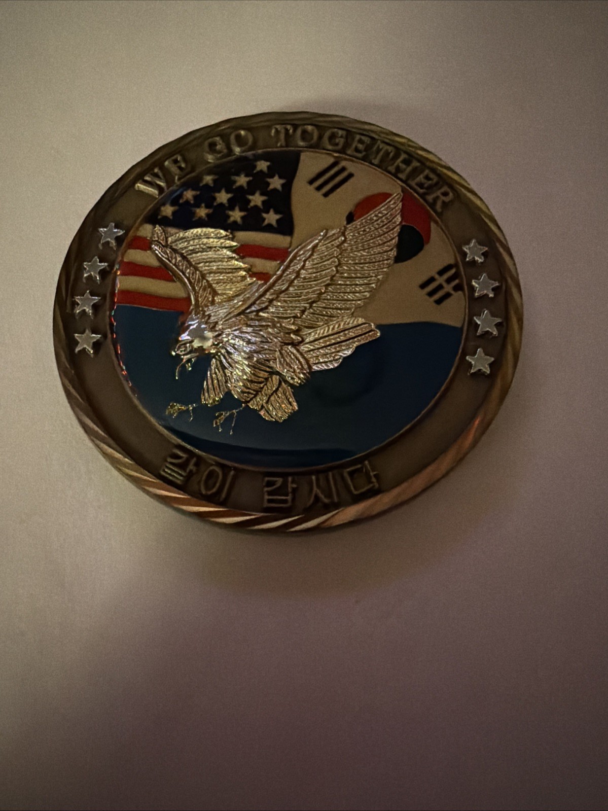 WE GO TOGETHER US Army & Korea Thomas A Schwartz CINC USFK Challenge Coin 2