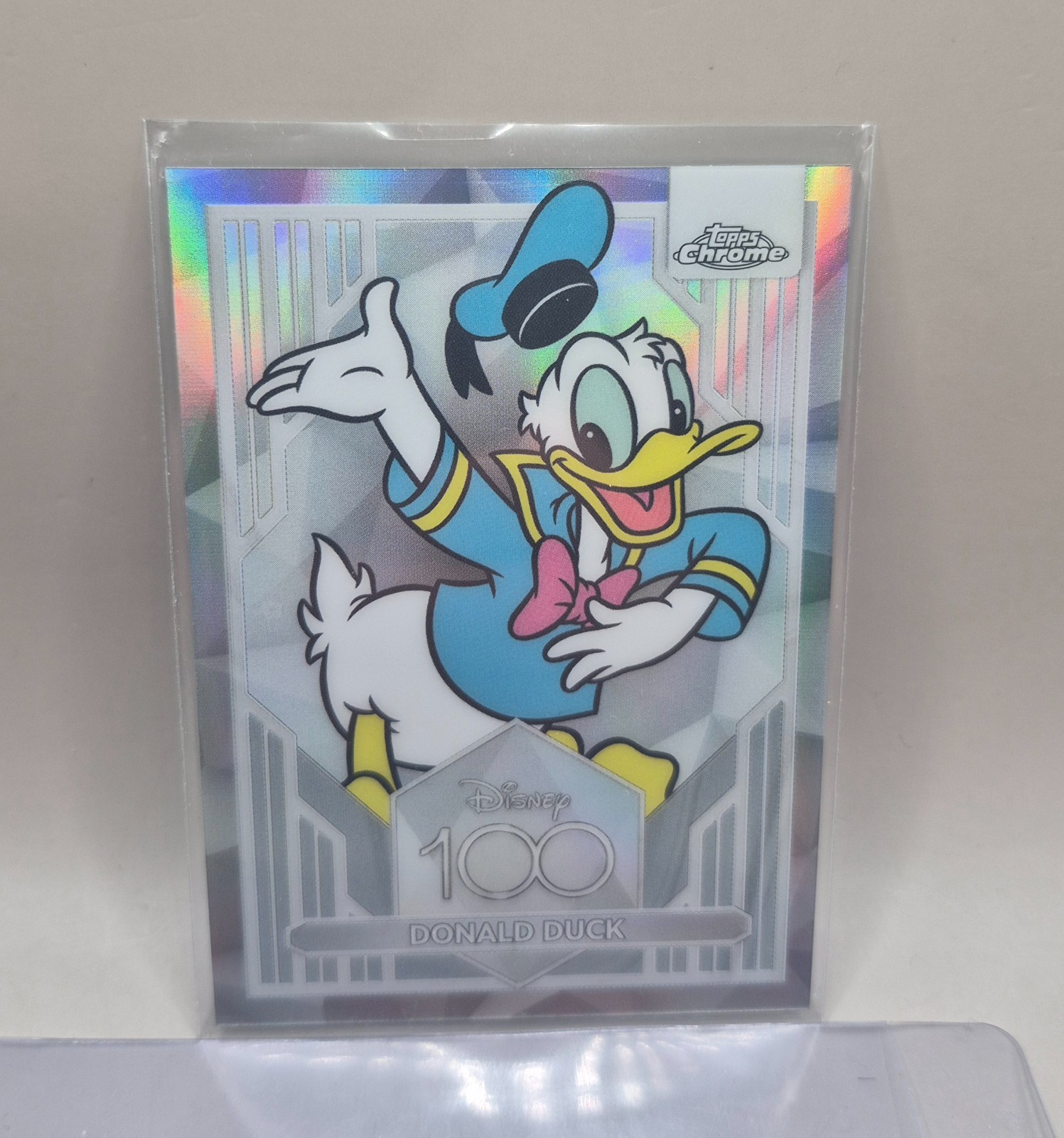 2023 Topps Chrome Disney 100 Donald Duck Refractor #86 2023 Topps Chrome Disney 100 Donald Duck Refractor #86
