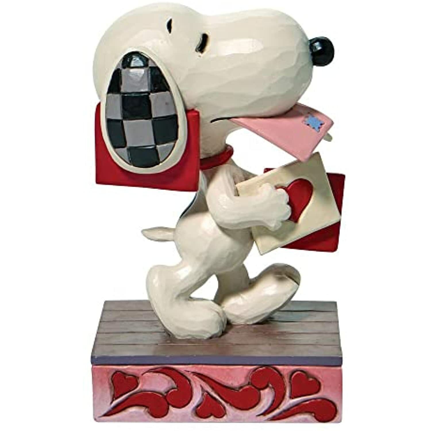 Jim Shore Peanuts Snoopy Holding Valentines Puppy Love Figurine 6008413