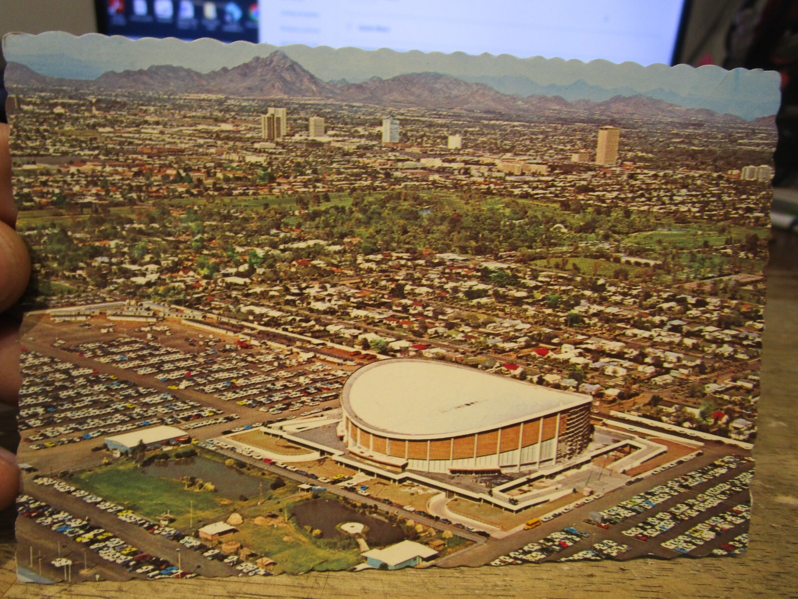 V1 ARIZONA Old Postcard Phoenix Veterans Memorial Coliseum State Fairgrounds AZ