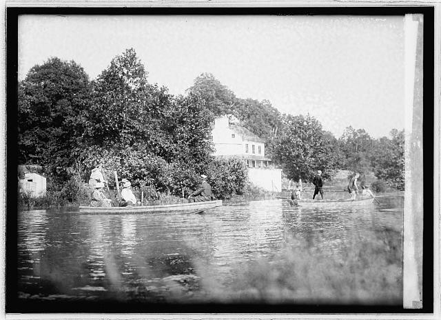 Photo:C&O Canal Boatmen on Canal River Scene c1909-1919