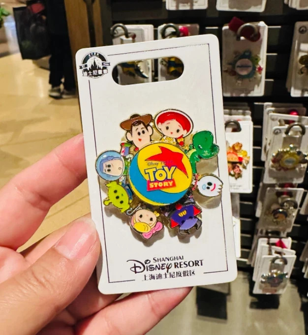 2025 Authentic shanghai Disney Up Toy Story Cars Monster Pixar Spinner Pin