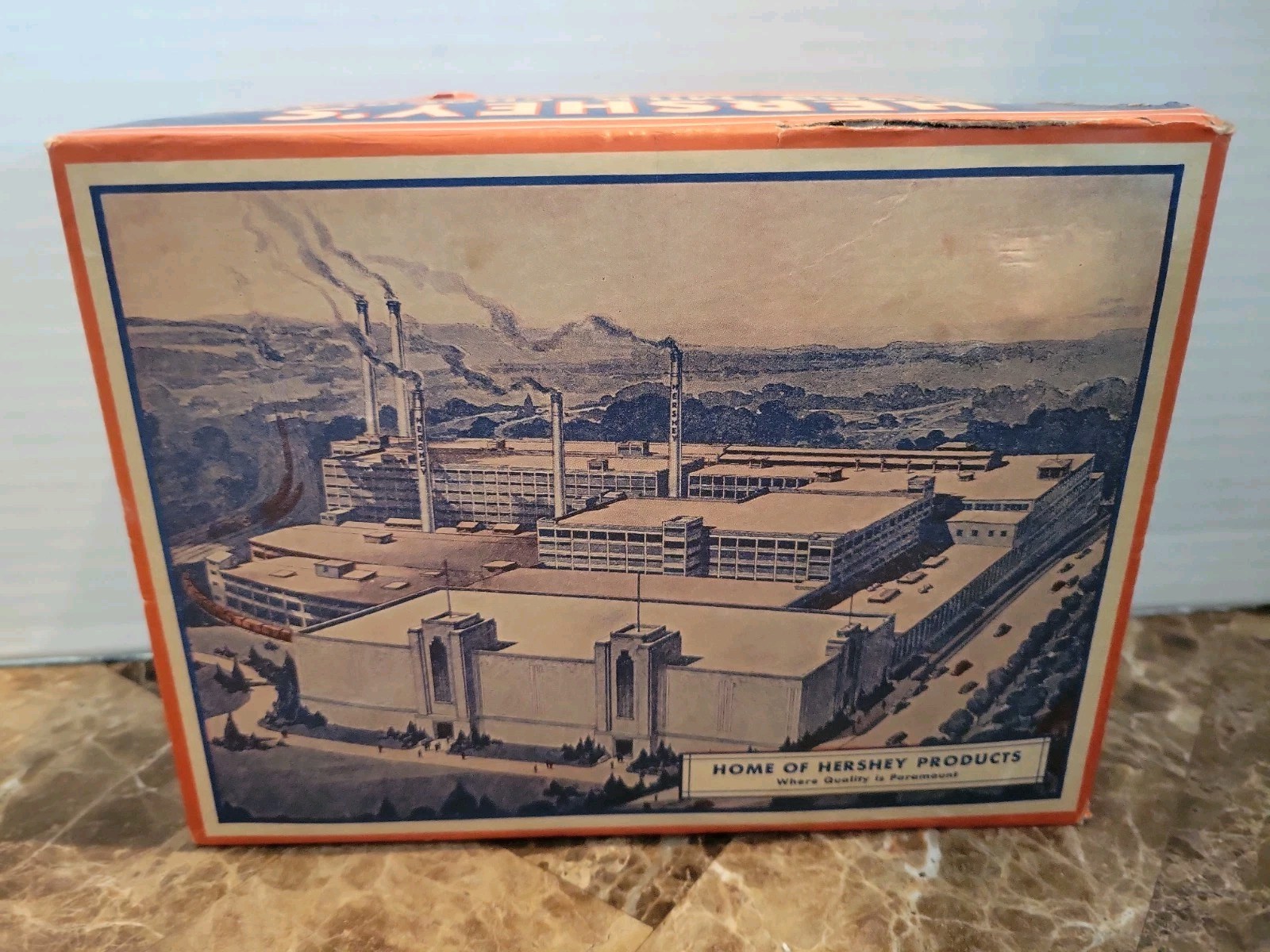 Vintage HERSHEY\'S Almond Milk Chocolate Bars FACTORY Box No. 40 Store Display