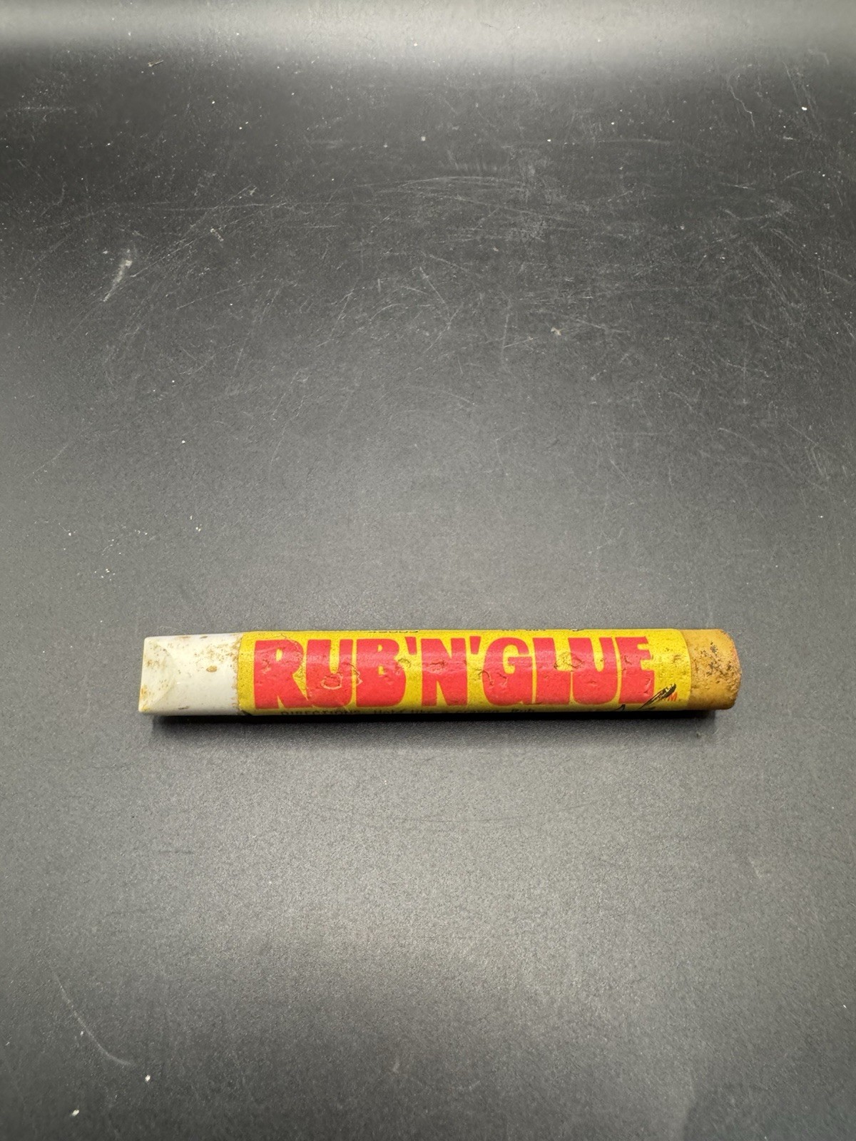 Vintage 1970s Rub N Glue Stick US Plywood Disney Tinker Bell Crayon Style Prop