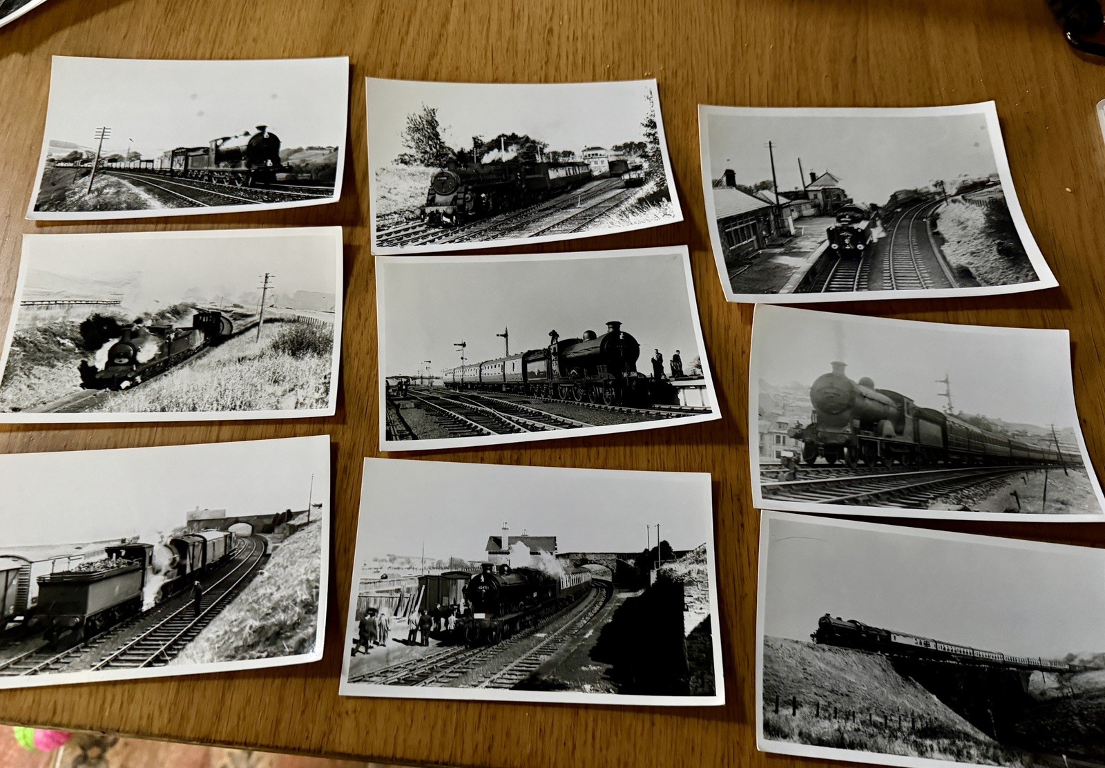 British Railway Photographs Job Lot -  Steam Train Photo x18 Jedburgh area 