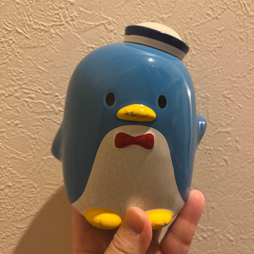 Final discount ♪ Sanrio ☆ Tuxedo Sam ☆ Piggy bank made of ceramic ☆ Heisei