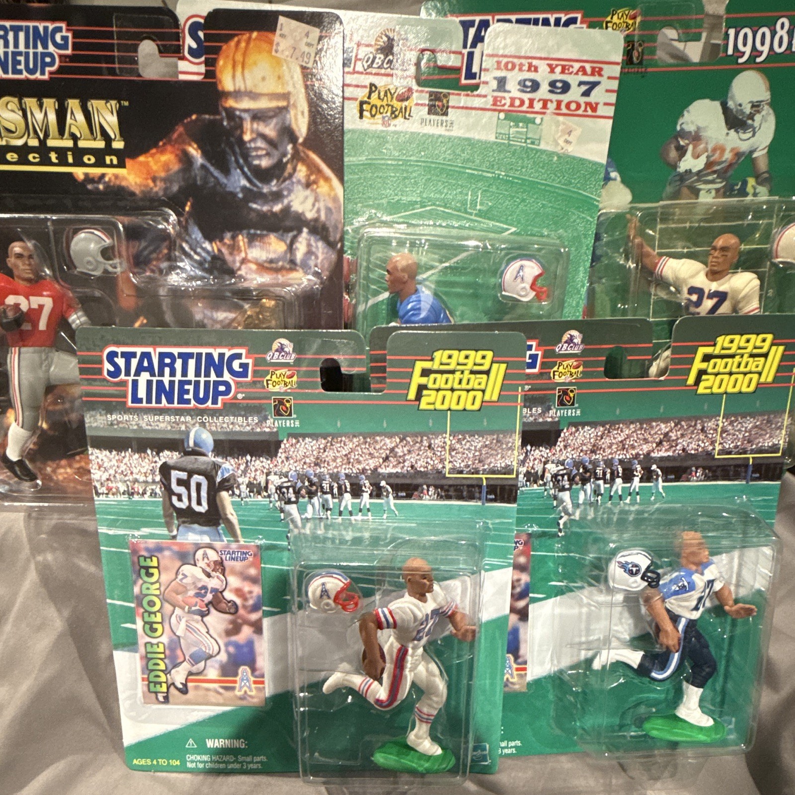 Starting Lineup Eddie George 1997-1999 + Heisman Lot