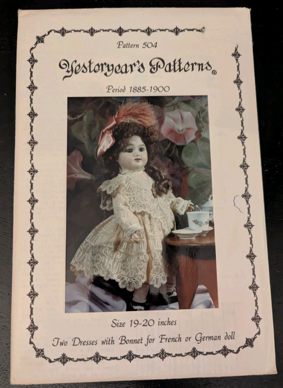 Vtg Yesteryear Pattern #504 1885-1900 Size 19-20\