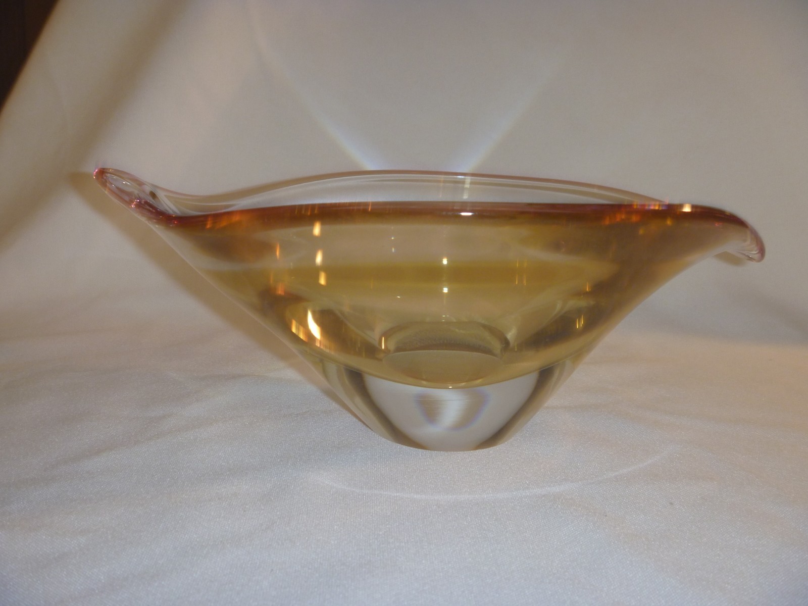 Waterford Crystal Tickled Pink Bowl, NIB, Retired, 9.5\
