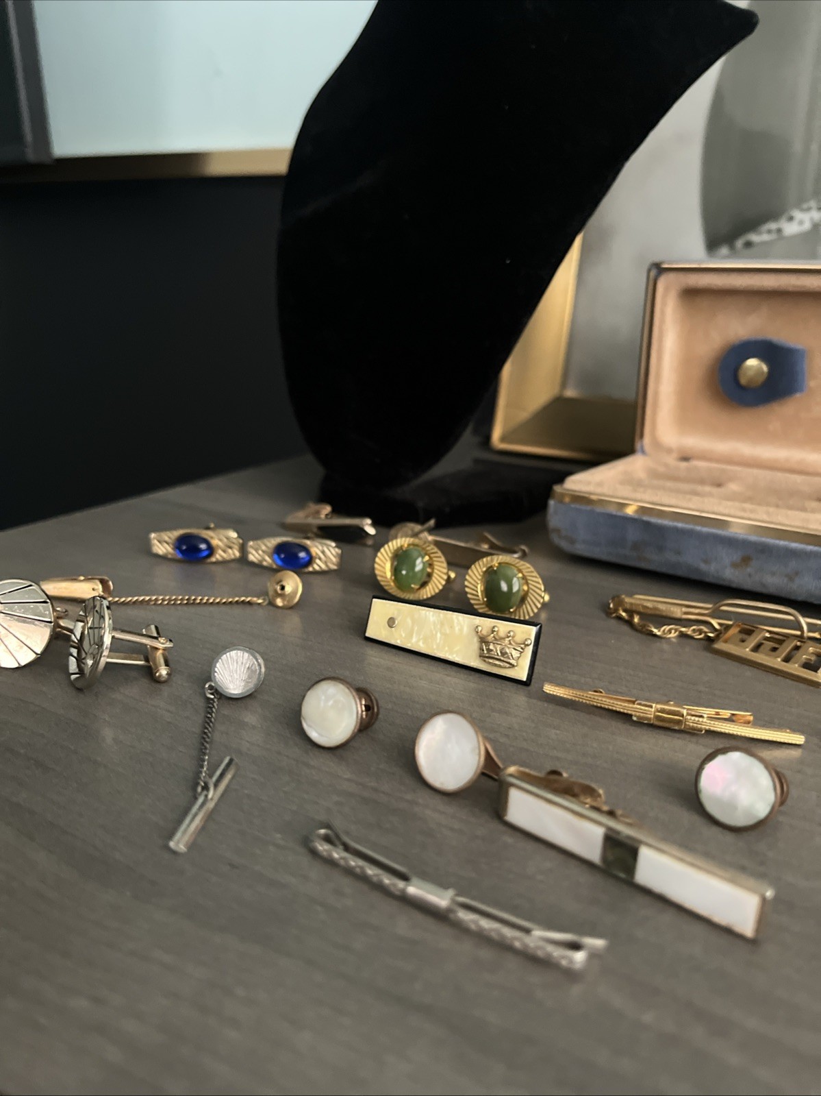 Grandpa’s Jewelry Cuff Links, Pins, Tie Pins. Grandpa Had Swag