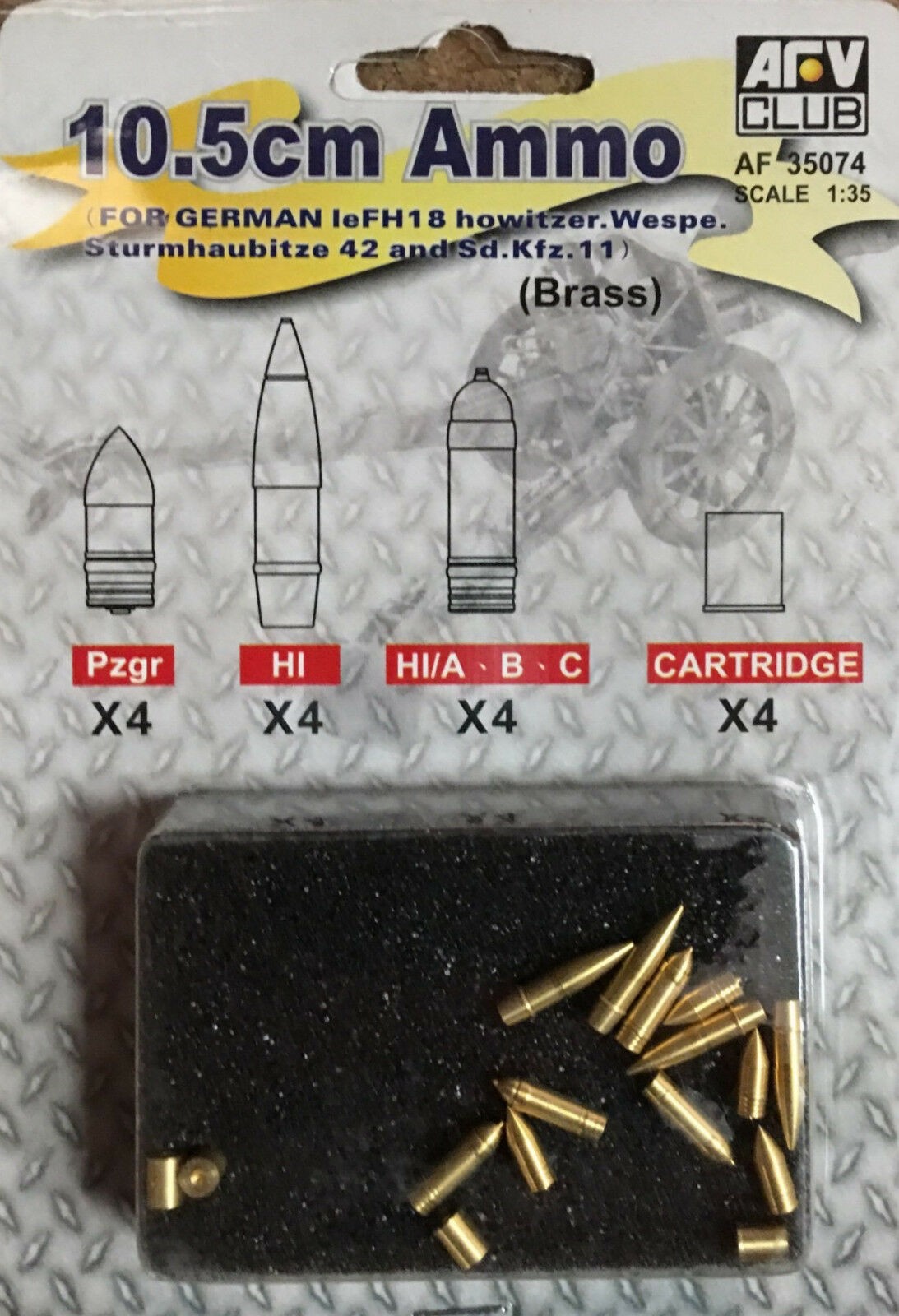 German 10.5cm Ammo 1:35